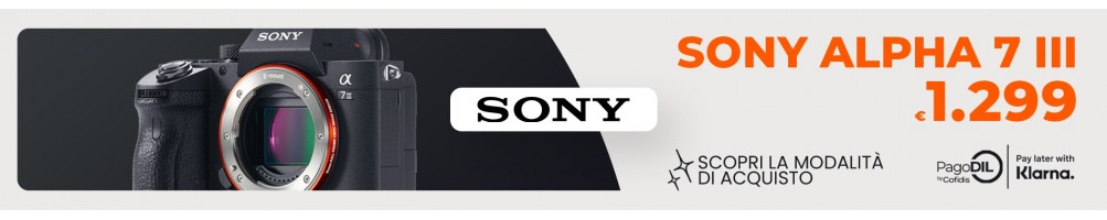 Sconto in cassa + cashback Sony Alpha 7 III (27/5 -30/6)