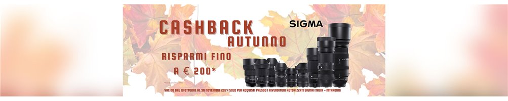 Cashback Sigma (10/10 - 30/11) | Riflessishop.com